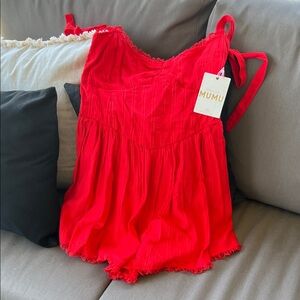 Mumu Vibrant Red Chemise